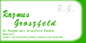 razmus groszfeld business card